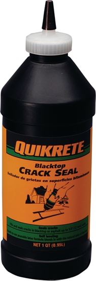 Quikrete 864005 Self-Leveling Crack Seal, Liquid, Black, Slight, 1 qt Bottle