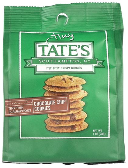 Tate's Bake Shop 1001583 Chocolate Chip Cookie, Vanilla, 1 oz, Bag, Pack of 12