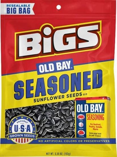 Bigs 574361 Sunflower Seeds, 5.35 oz, Bag, Pack of 12