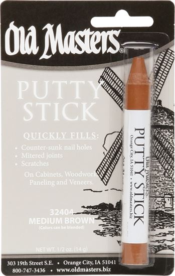 Old Masters 32404 Putty Stick, Medium Brown, 1/2 oz