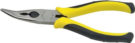 Stanley 89-871 Nose Plier, 6-3/8 in OAL, 1-1/4 in Jaw Opening, Black/Yellow Handle, Comfort-Grip Handle, 11/16 in W Jaw