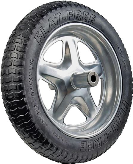 Jackson SFFTCC Flat-Free Tire, 16 in Dia Tire, 3-1/2 in W Tire, Rubber Tire