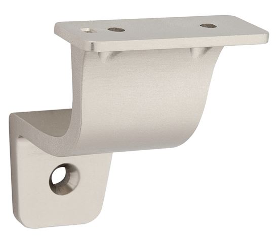 National Hardware Cooper N830-520 Handrail Bracket, 200 lb, Zinc, Satin Nickel