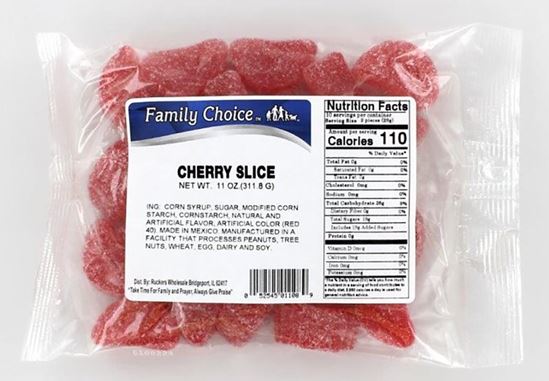 Family Choice 1108 Candy, Cherry Flavor, 14 oz, Pack of 12