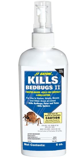 J.T. Eaton 207-W6Z Bed Bug Insecticide, Liquid, Spray Application, 6 oz, Bottle, Pack of 12