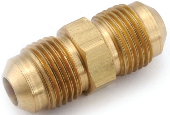 Anderson Metals 754042-06 Pipe Union, 3/8 in, Flare, Brass, 1000 psi Pressure, Pack of 10