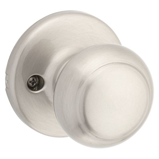 Kwikset 488CV 15 CP Dummy Knob, 2-3/16 in Dia Knob, Zinc, Satin Nickel