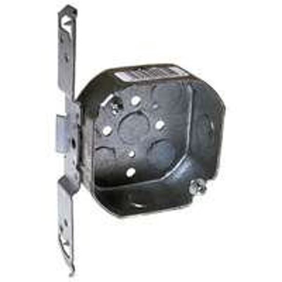 Raco 161 Octagonal Box, 4 in OAW, 1-1/2 in OAD, 7 in OAH, 8-Knockout, Steel Housing Material