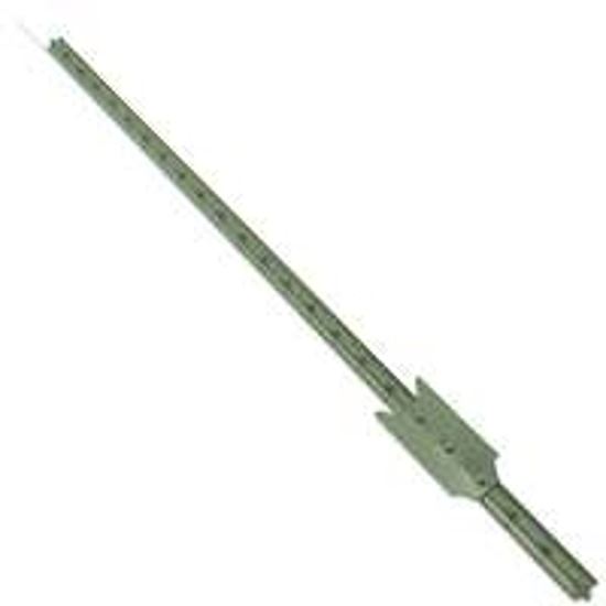 CMC TP125PGN080 T-Post, 8 ft H, Steel, Green/White, Pack of 5