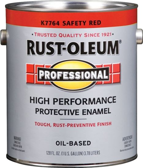 RUST-OLEUM PROFESSIONAL K7764402 Enamel, Gloss, Safety Red, 1 gal Can, Pack of 2