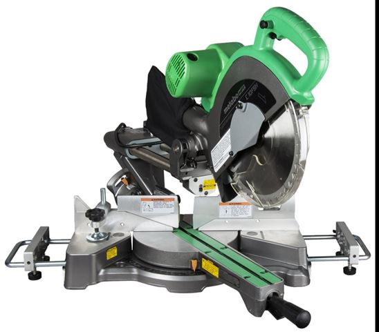 Metabo HPT C10FSH Miter Saw, 10 in Dia Blade, 3800 rpm Speed, 57 deg Max Miter Angle, 45 deg Max Bevel Angle