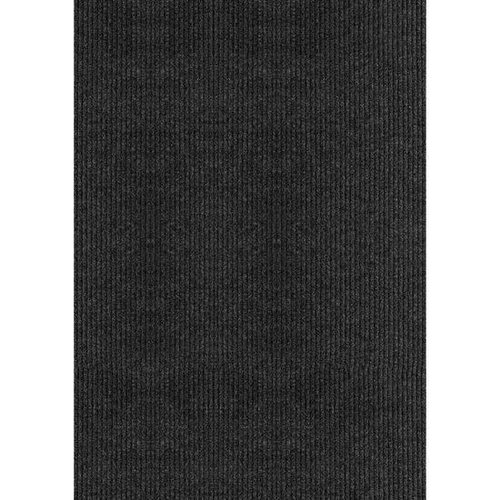 Multy Home 1005072 Runner Utility Mat, 36 in L, 24 in W, 0.15 in Thick, Concord Pattern, Polyester Rug, Black