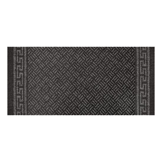 Multy Home MT1003657 Rug, 60 ft L, 26 in W, Runner, Greek Key Pattern, Polyester Rug, Gray