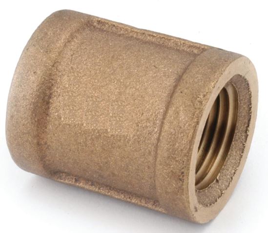 Anderson Metals 738103-04 Pipe Coupling, 1/4 in, FIPT, Brass