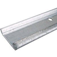 Knape & Vogt FAST-MOUNT 0111-40 Hang Track, 200 lb, 1-3/4 in W, 40 in H, Steel, Galvanized