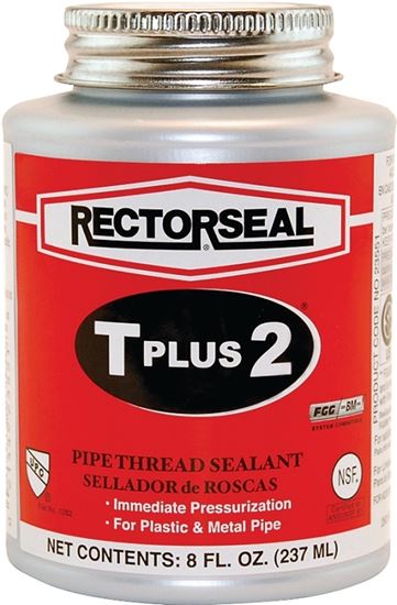 Rectorseal T Plus 2 Series 23551 Thread Sealant, 0.5 pt, Can, Paste, White