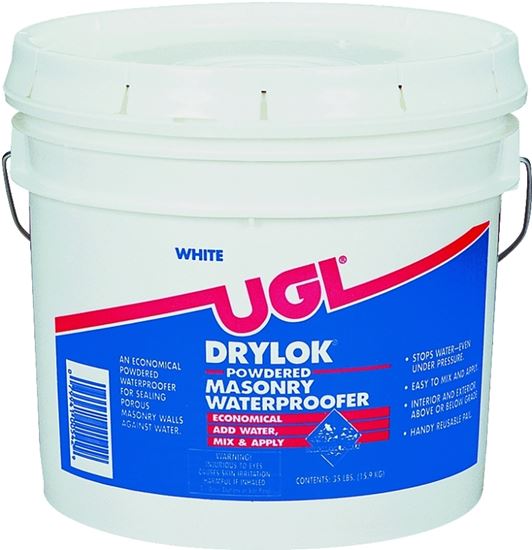 Drylok 00542 Powder Waterproofer, White, Powder, 35 lb, Pail