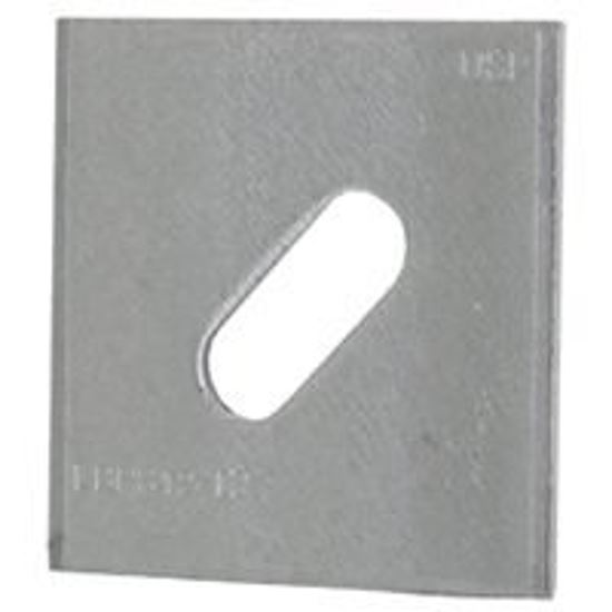 MiTek LBPS12-TZ Slotted Bearing Plate, Steel, Zinc, Pack of 50