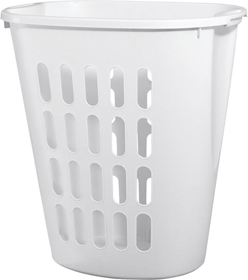 Sterilite 12568006 Open Laundry Hamper, 2.3 bu Capacity, White, 14-3/8 in W, 21-7/8 in H, 21 in D, Pack of 6