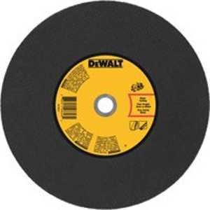 DeWALT DWA8032 Cutting Wheel, 12 in Dia, 1/8 in Thick, 1 in Arbor, Coarse, Aluminum Oxide Abrasive