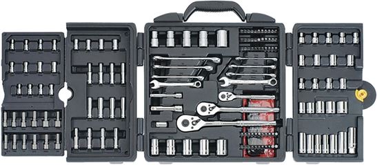 Stanley 96-011 Mechanic's Tool Set, 170-Piece, Chrome Vanadium, Chrome Vanadium