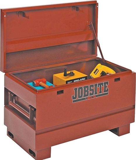 Delta Jobsite Series 636990 Heavy-Duty Contractor Chest, 9.3 cu-ft, 20 in OAW, 23-3/4 in OAH, 42 in OAD, Steel, Brown