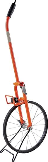 Keson MP401 Measuring Wheel, 9999.9 ft, 15-1/2 in Wheel, Rubber Wheel, Steel, Orange