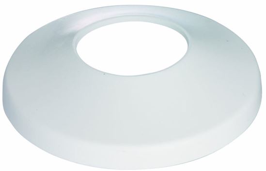 Plumb Pak PP808-82 Bath Flange, 3-1/2 in OD, For: 3/4 in Threaded Pipes, Plastic, White