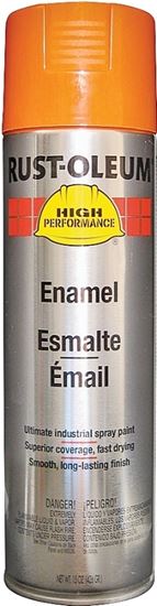 Rust-Oleum V2155838 Enamel Spray Paint, Gloss, Safety Orange, 15 oz, Can