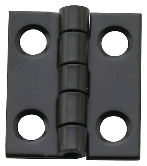 National Hardware N211-018 Decorative Narrow Hinge, 3/4 in H Door Leaf, 1/32 in Thick Door Leaf, Steel, Surface Mounting