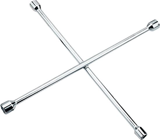 ProSource JL-AT-TGCW10133L Lug Wrench, Hex Socket, 17, 19, 21 and 23 mm Socket, 20 in L, Carbon Steel, Chrome