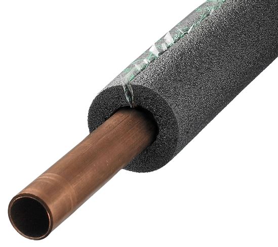 Frost King 5S10XB6 Pipe Insulation, 5/8 in Dia, 6 ft L, Foam, 1/2 in Copper, 1/4 in Iron Pipe Pipe