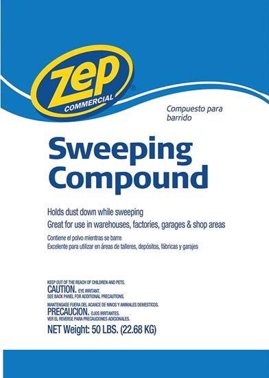 Zep MNSWEEP50 Sweeping Compound, 50 lb Bag, Solid, Odorless