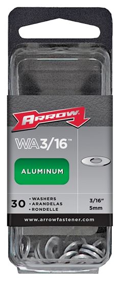 Arrow WA316 Washer, 3/16 in ID, Aluminum