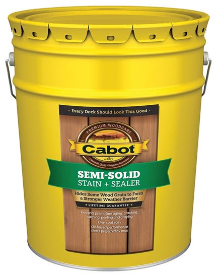 Cabot 1400 Series 140.0001406.008 Exterior Stain, Semi-Solid, Neutral Base, Liquid, 5 gal, Pail