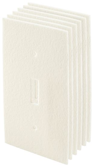 Frost King OSS6H Switch Sealer, 4 in L, 2-1/2 in W, Plastic Foam, White