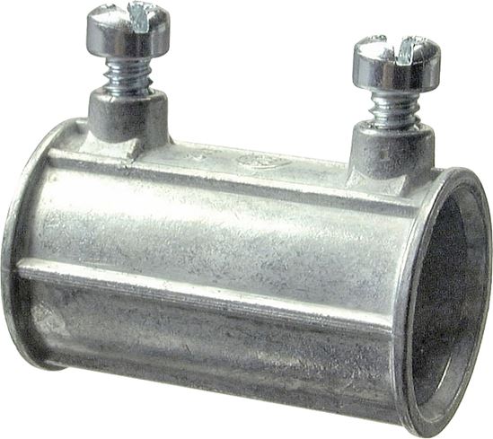 Halex 12215 Set Screw Coupling, 1-1/2 in, Zinc