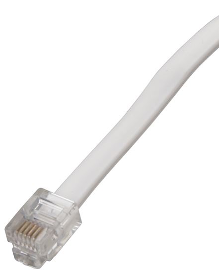 Zenith TL1025W Telephone Cord, White Sheath