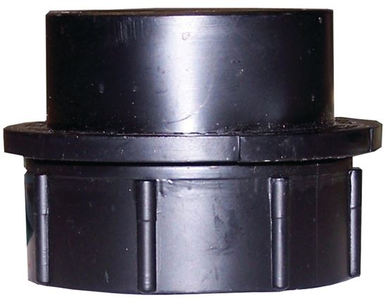 Canplas 103215BC Swivel Tray Plug, 1-1/2 in, Spigot x FNPT, ABS, Black, SCH 40 Schedule