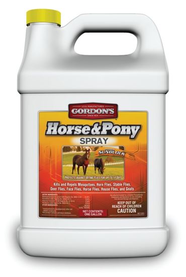 Gordon's 9671072 Horse and Pony Insect Spray, Liquid, Amber, Perfumed, 1 gal