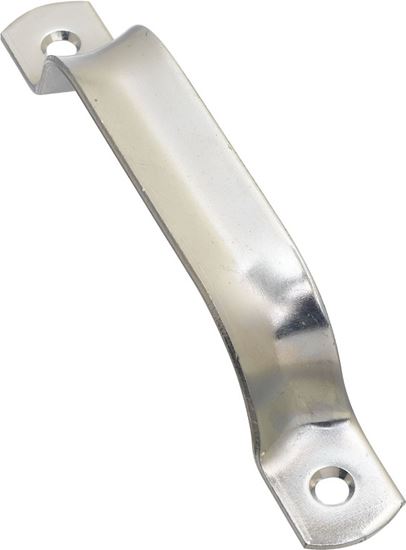 National Hardware N100-115 Door Pull, 0.906 in W, 1.26 in D, 6-1/2 in H, Steel, Zinc