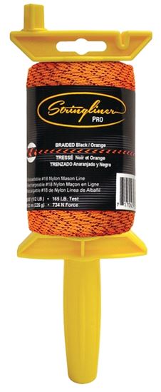 Stringliner 25491 Line Reel, 500 ft L Line, Black/Orange Line