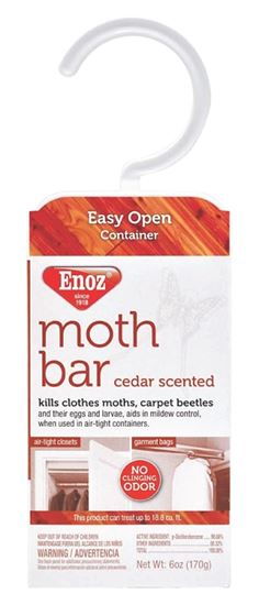 Enoz 495.6T Moth Bar, Cedar, White, Pack of 6