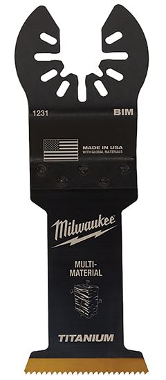 Milwaukee 49-25-1233 Blade, 1-3/8 in, 1-5/8 in D Cutting, HCS/Titanium, 3/PK