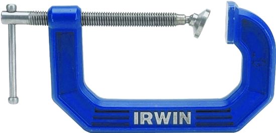 Irwin 225102ZR C-Clamp, 900 lb Clamping, 2 in Max Opening Size, 1-5/16 in D Throat, Steel Body