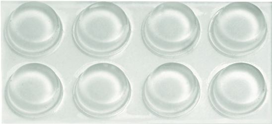 Hillman 50660 Furniture Bumper Pad, 1/2 in, Rubber, Clear