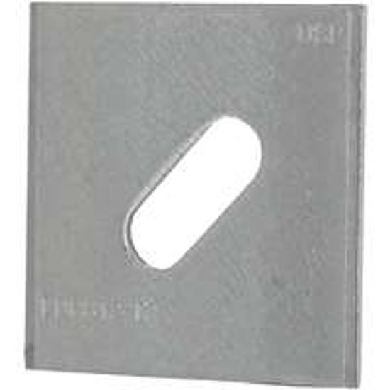 MiTek HBPS12 Slotted Bearing Plate, Steel, G185 Galvanized, Pack of 50