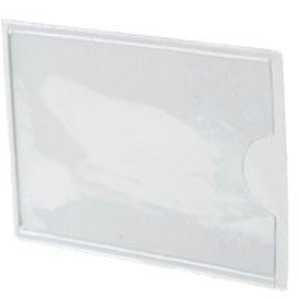 Southern Imperial R-VPT-1252 Tag Pocket, 1-1/4 in W, PVC, Clear, Pack of 25