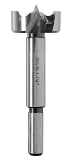 Irwin 1966935/42926 Forstner Bit, 1-5/8 in Dia, 3-1/2 in OAL, 3/8 in Dia Shank, Reduced Shank