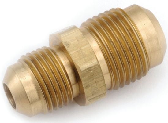 Anderson Metals 754056-1008 Tube Union, 5/8 x 1/2 in, Flare, Brass, Pack of 5